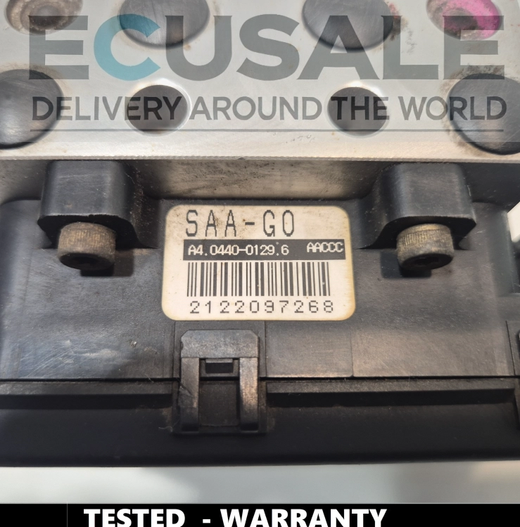 ABS complet Honda Jazz SAAG0 avec connecteurs et numéro A4044001296 bien visibles..webp