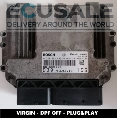 ECU 551980170 0281012490 Fiat Ducato 3.0 JTD CENTRALINA