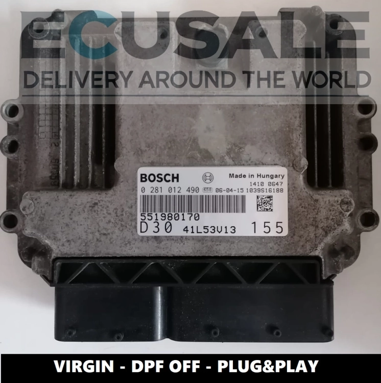 ECU 551980170 0281012490 Fiat Ducato 3.0 JTD STEUERGERÄT