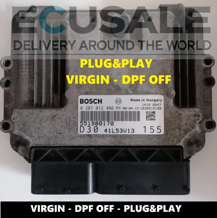 ECU 551980170 0281012490 Fiat Ducato 3.0 JTD STEUERGERÄT