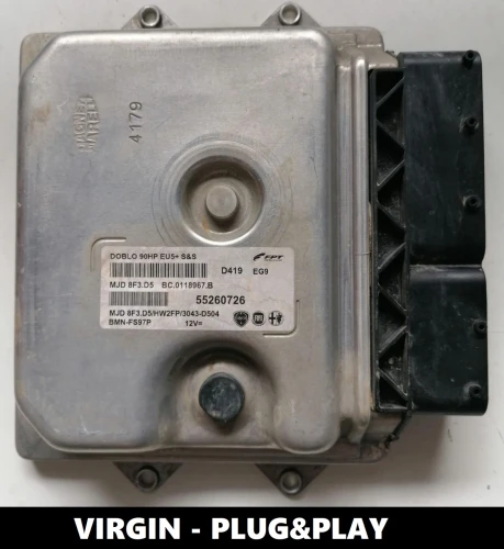 55260726 MJD 8F3.D5 centralita de motor Fiat Doblo 1.3 Multijet