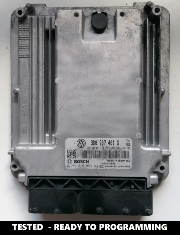 0281015893 3D0907401G engine ECU Bosch EDC17CP04 VW Phaeton 3.0 TDI