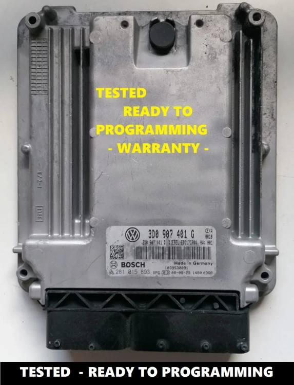 0281015893 3D0907401G engine ECU Bosch EDC17CP04 VW Phaeton 3.0 TDI – additional view
