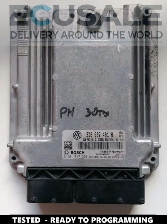 ECU  0281017398 3D0907401H Volkswagen Phaeton