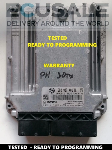 ECU Bosch EDC17CP04 para VW Phaeton – imagem real da unidade original 3D0907401H / 3D0907401D.