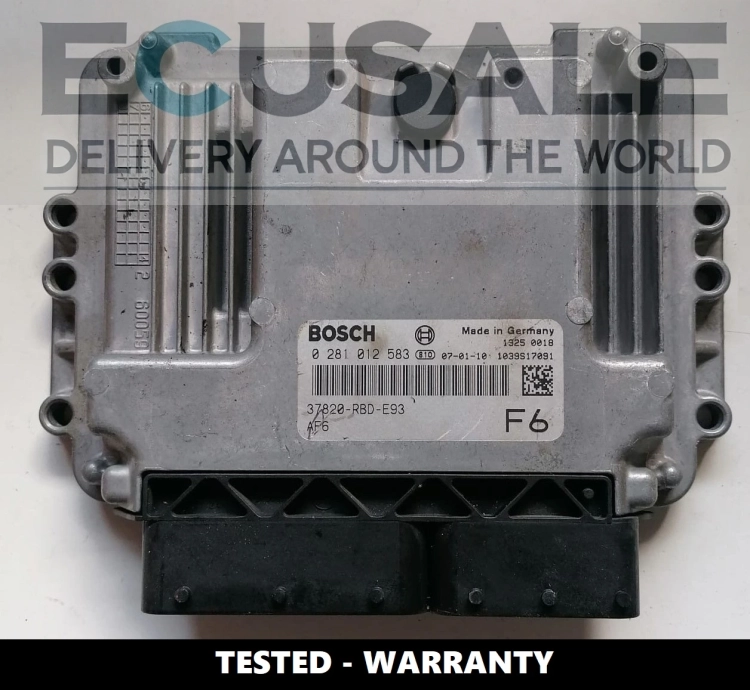 Engine ECU Honda Accord 2.2 i-CTDi Bosch 0281012583 – Tested unit with reference 37820-RBD-E93.