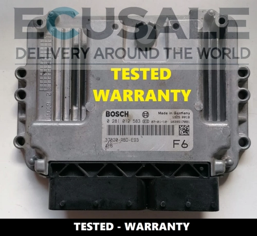 Foto de la centralita ECU Honda Accord 2.2 diésel – unidad original Bosch EDC16C31 0281012583 / 37820RBDE93.