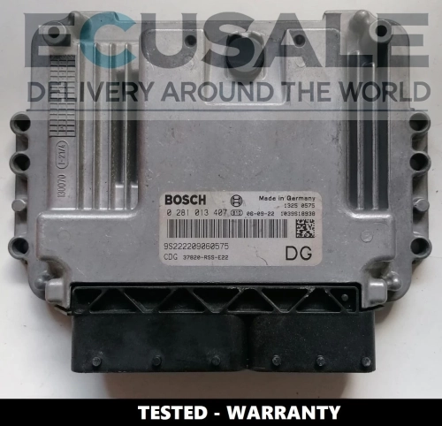 Sterownik silnika Honda Civic 2.2 diesel 0281013407 – przetestowany moduł Bosch z numerem 37820-R06-E15.