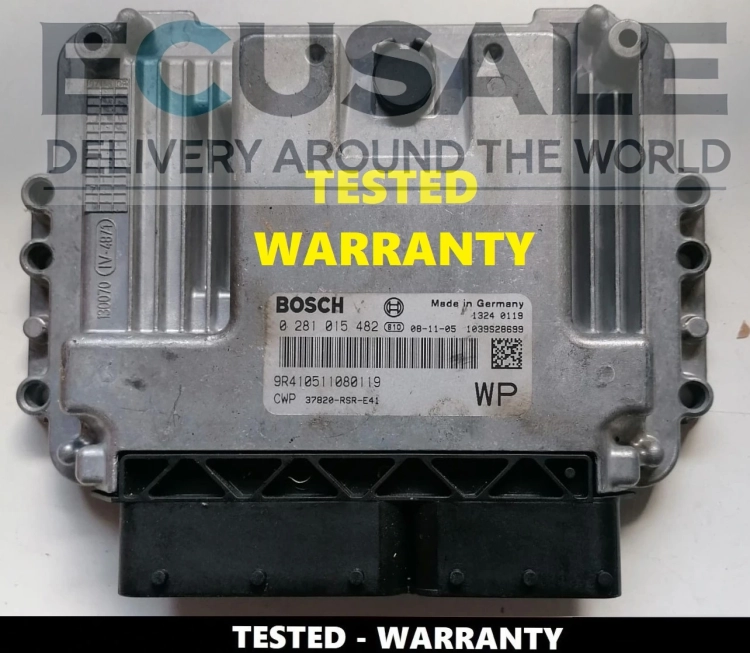 Foto della centralina Bosch EDC16C39 per Honda Civic 2.2 i-CTDi – numero di serie 9R410511080119, controllata e pronta.