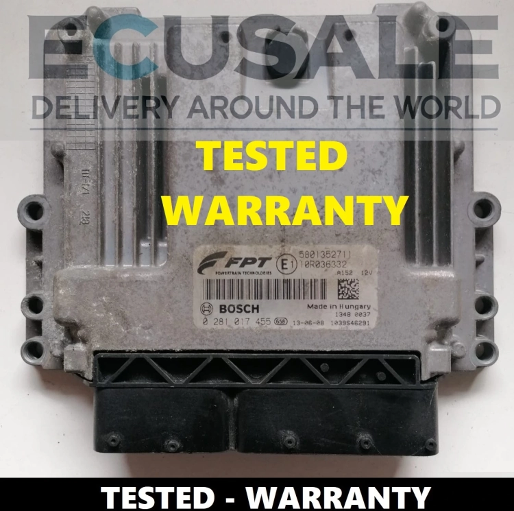 Centralina motore Iveco Daily 2.3 – Bosch 0281017455, codice OEM 580135271J, pronta all’uso.