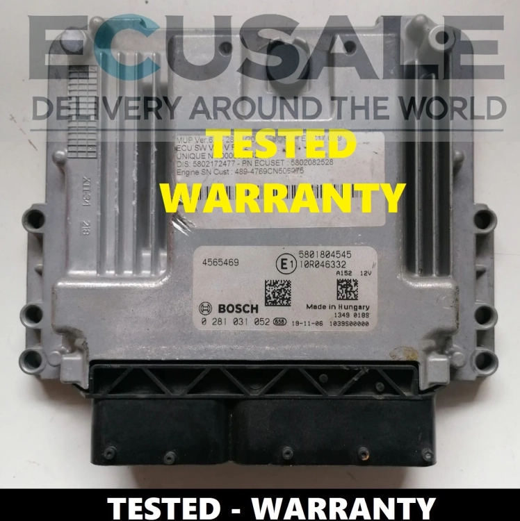 Foto de la centralita del motor Iveco Eurocargo / S-Way – Bosch 0281031052, unidad original 5801804545.