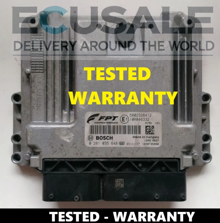 ECU Iveco Daily / Eurocargo / S-Way – Bosch 0281035648, modulo di controllo 5802338412 testato