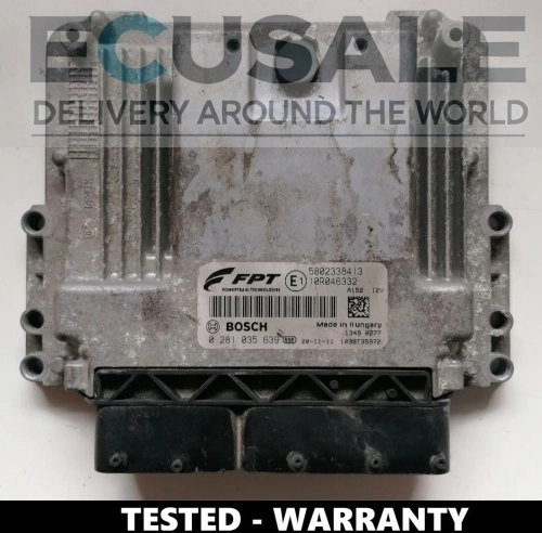 Centralita de motor Iveco Bosch MD1CE101 – número 0281035639, módulo original 5802338413, comprobado