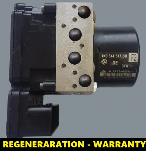 1K0614517BD 1K0907379AD ABS-Pumpe mit Steuergerät VW Audi Seat Škoda – regeneriert