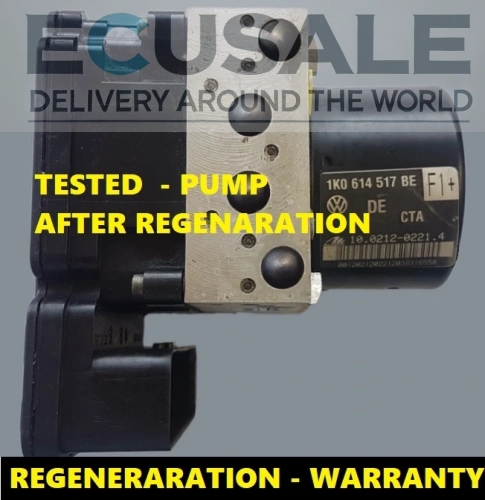 1K0614517BE – Pompa ABS Volkswagen Golf V z modułem 1K0907379AE – regenerowana jednostka