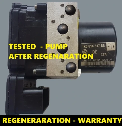 1K0614517BE 1K0907379AE bomba ABS com centralina VW Audi Seat Škoda – regenerada
