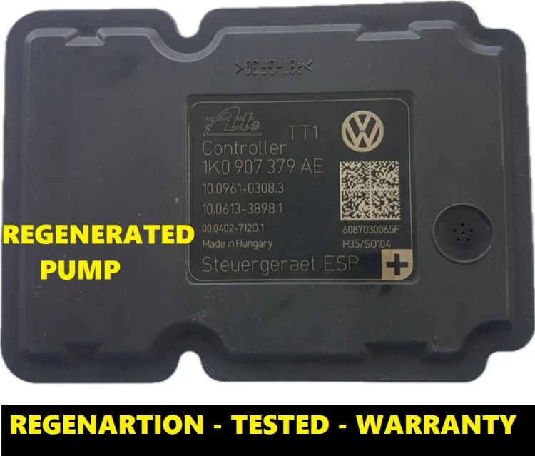 1K0614517BE 1K0907379AE pompa ABS con centralina VW Audi Seat Škoda – rigenerata