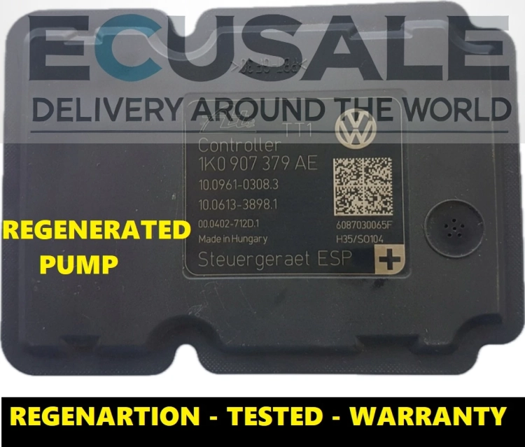 ABS pump control module refurbished – VAG 1K0907379AE with warranty