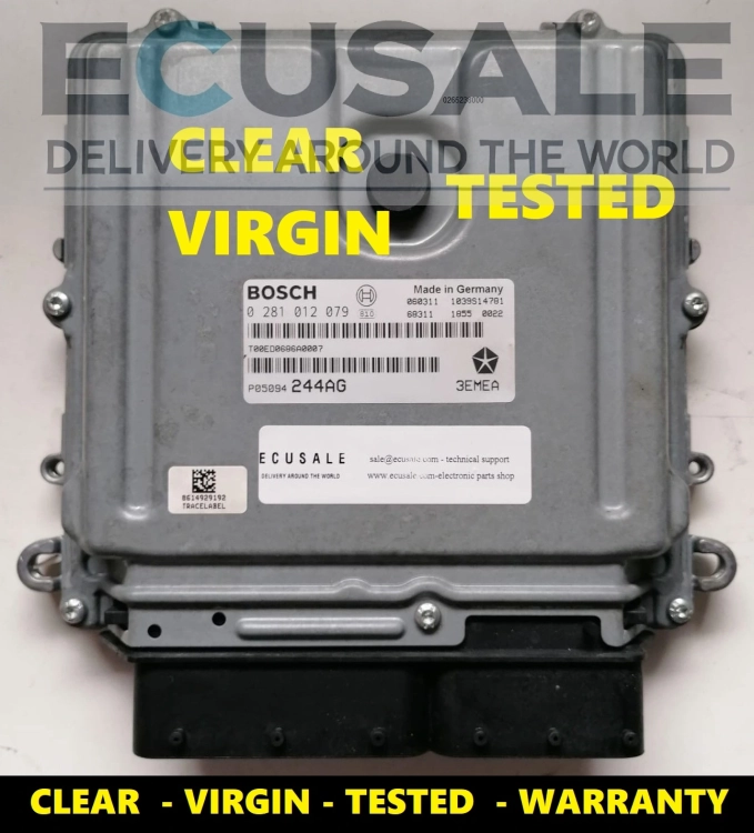 Centralina del motore completa su sfondo neutro – compatibile con diversi modelli Jeep, pronta per l’installazione