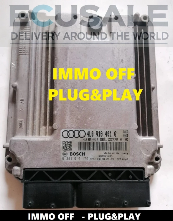 Sterownik silnika Audi Q7 0281014174 4L0910401G 4L0907401A