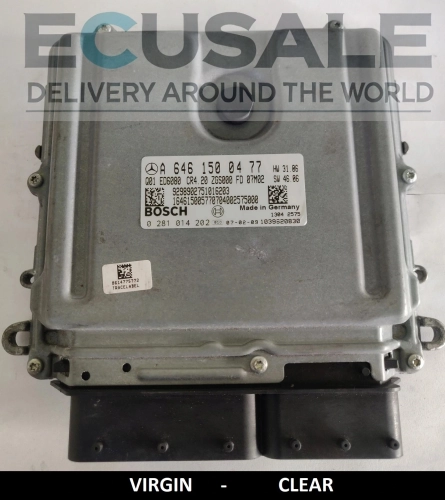VIRGIN CLEAR ECU  A6461500477 0281014202 mercedes CENTRALINA