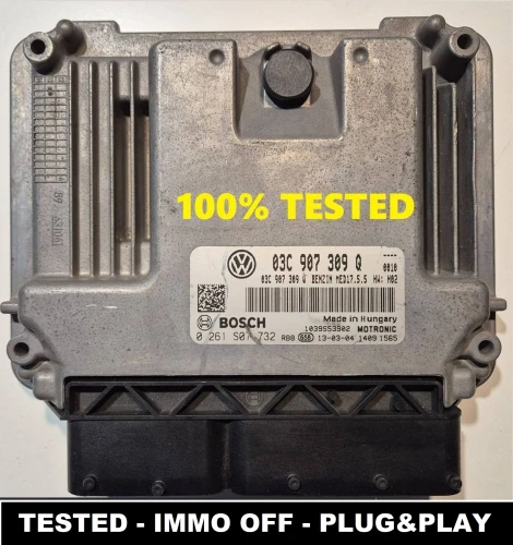 0261S07732 03C907309Q sterownik silnika Bosch VW Tiguan 1.4 TSI