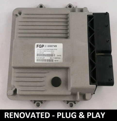 51880749 MJD 6F3.D7 Fiat Doblo 1.3 Multijet engine control unit