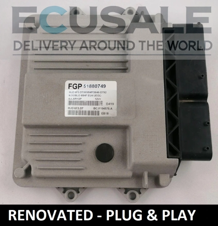 51880749 Motorsteuergerät fiat doblo 1.3 90ps