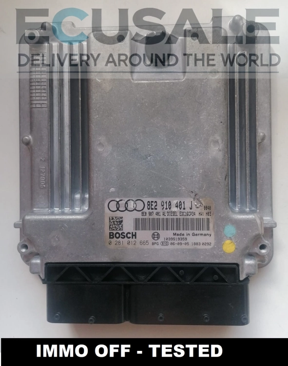 ecu bosch 8E910401J Audi A4 OEM 8E2910401J Centralita de motor