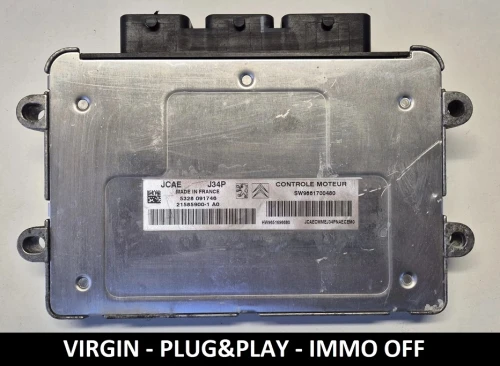 9661700480 21585900-1 engine control unit Valeo J34P Peugeot Citroën IMMO OFF