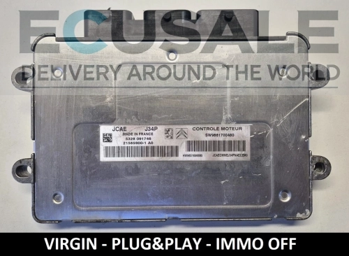 ECU J34P 21585900-1 / 9661700480 Peugeot Citroën – VIRGIN IMMO OFF Centralita