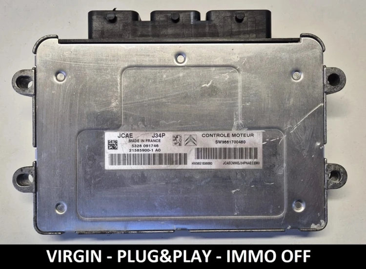 9661700480 21585900-1 sterownik silnika Valeo J34P Peugeot Citroën IMMO OFF