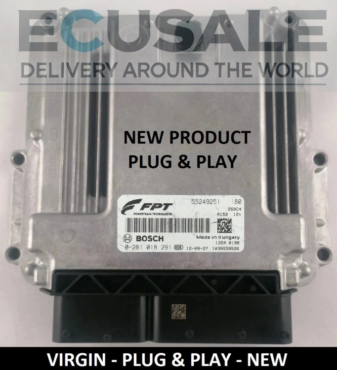 Neues Motorsteuergerät ECU 55249251 / 0281018291 Bosch für Fiat Ducato, Peugeot Boxer, Citroën Jumper 3.0