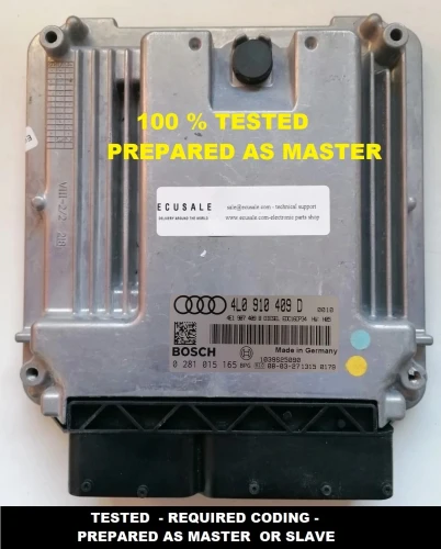 0281015165 4L0910409D centralita de motor Bosch EDC16CP34 Audi Q7 4.2 TDI