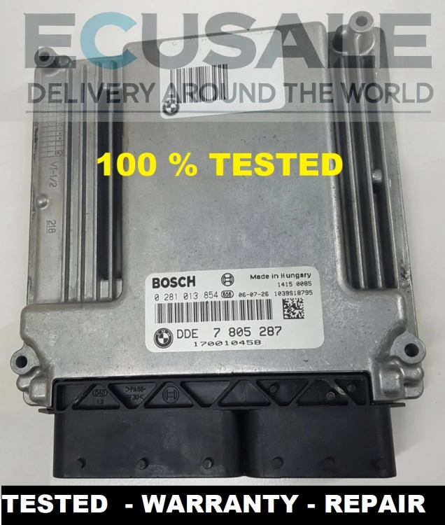 ECU  BMW DDE7805287 Bosch 0281013854 – original ECU 335D 3.0 centralina do motor