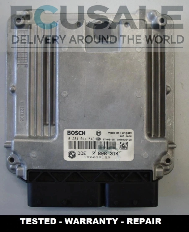ecu 0281014543 7808314 BMW 5 E60 E61 X5 E70 X6 E71 - 3.0 D DDE7808314 centralina do motor