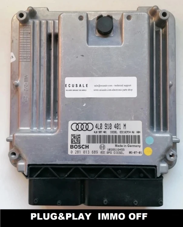 0281013689 4L0910401M centralina motore Bosch EDC16CP34 Audi Q7 3.0 TDI