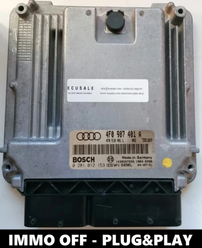 4F0907401A 0281012153 centralina do motor Bosch Audi A6 C6 3.0 TDI