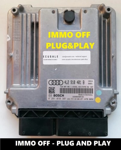 4L2910401B 0281018301 sterownik Audi Q7 3.0 TDI – IMMO OFF Plug and Play