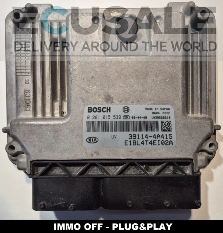 Sterownik silnika Bosch EDC16C39 0281015539 39114-4A415 IMMO OFF do KIA Sorento 2.5 CRDi