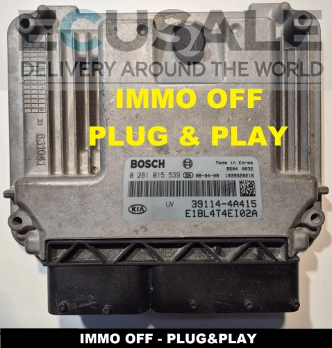 Komputer silnika 0281015539 / 39114-4A415 KIA Sorento 2.5 CRDi – oryginalny sterownik Bosch, wersja IMMO OFF Plug &amp; Play