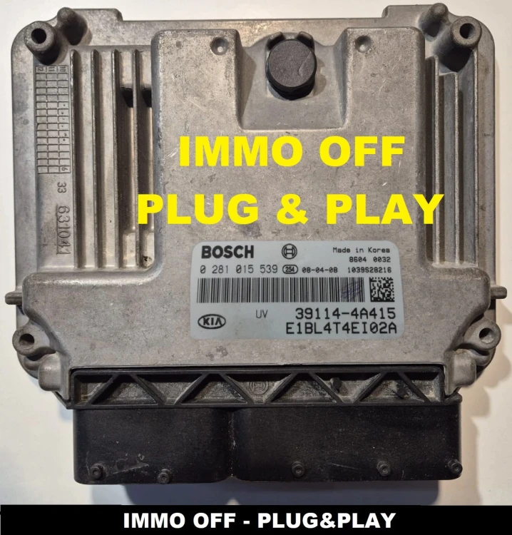 ECU ENGINE 0281015539 / 39114-4A415 KIA Sorento 2.5 CRDi – IMMO OFF Plug and Play