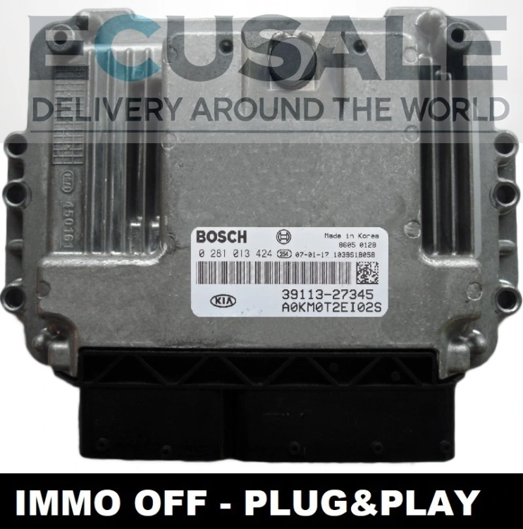 centralina do motor Bosch EDC15C7 0281013424 39113-27345 KIA Sportage 2.0 CRDi IMMO OFF