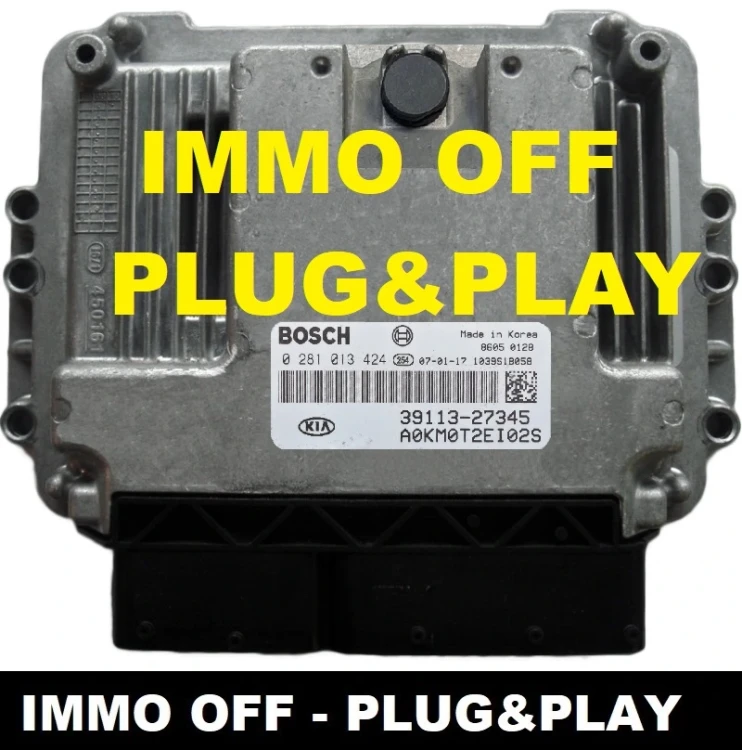 Sterownik silnika Bosch EDC15C7 0281013424 39113-27345 do KIA Sportage 2.0 CRDi IMMO OFF – dodatkowe zdjęcie