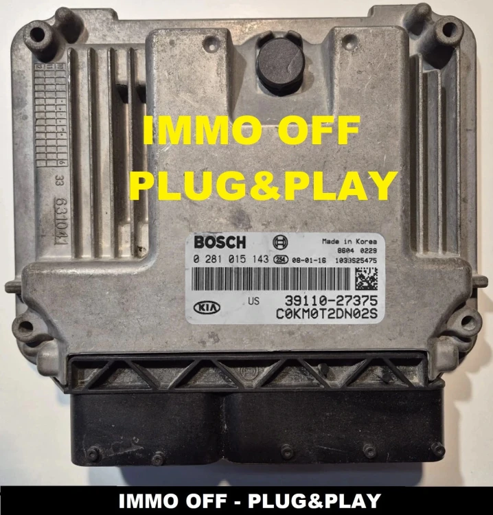 Komputer silnika ECU 0281015143 / 39110-27375 KIA Sportage Hyundai Tucson 2.0 CRDi – Plug and Play