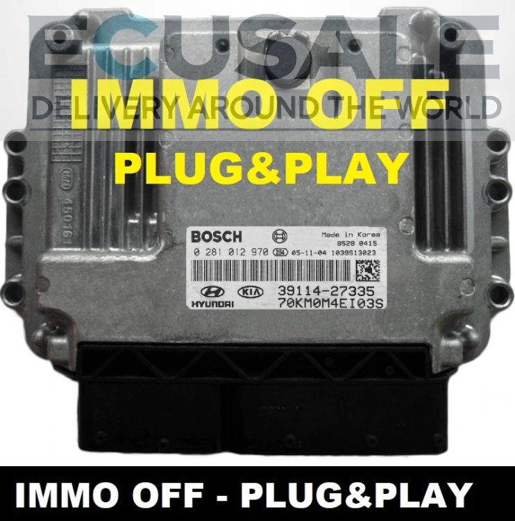 centralina do motor Bosch EDC15C7 0281012970 39114-27335 KIA Sportage 2.0 CRDi IMMO OFF