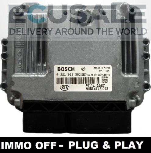 Sterownik silnika Bosch EDC16C39 0281015802 39114-4A481 do KIA Sorento 2.5 CRDi IMMO OFF