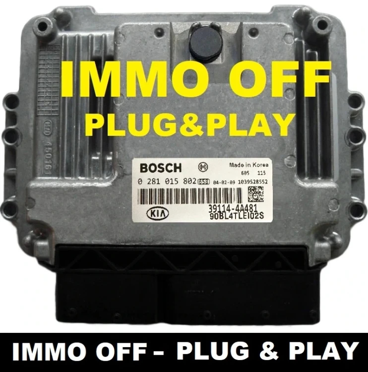 Komputer silnika ECU 0281015802 / 39114-4A481 KIA Sorento 2.5 CRDi D4CB – Plug and Play