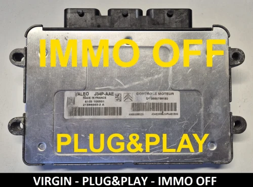 9665799180 21583563-2A sterownik silnika Valeo J34P Peugeot Citroën IMMO OFF