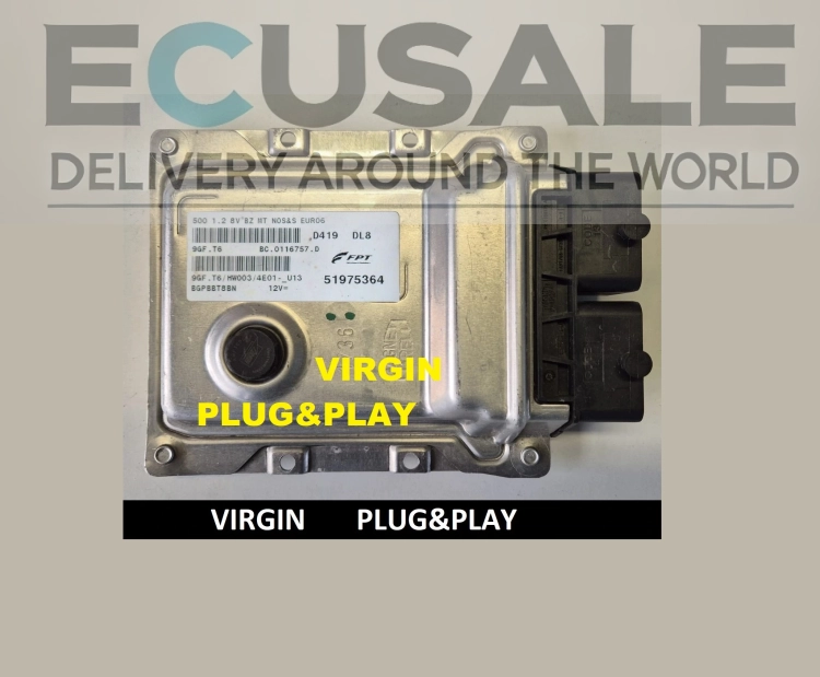 STEUERGERÄT 9GFT6 51975364 do FIAT 500 1.2 – ECU VIRGIN
